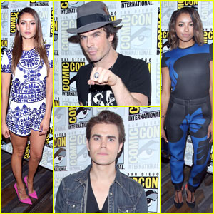 Nina Dobrev & Ian Somerhalder Hit Up 'The Vampire Diaries' Panel at Comic-Con!