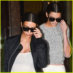 Kendall Jenner & Sister Kim Kardashian Are in Perfect Sync in Paris