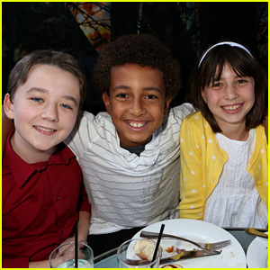 Benjamin Stockham Hangs with Parenthood's Tyree Brown & Savannah Paige Rae at NBC Pre-Emmys Party 2014