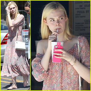 Elle Fanning Enjoys Girls' Day Out with Mom