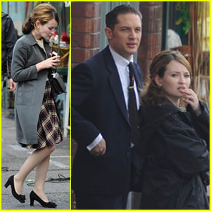 Emily Browning is One Plaid Beauty for 'Legend' London Filming