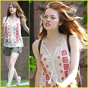 Emma Stone Looks Like She’s About to Flip for Untitled Woody Allen Film ...