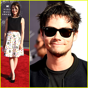 Dylan O'Brien Shows Off Scruff at MTV VMAs 2014 With Finding Carter's Kathryn Prescott