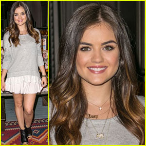 Lucy Hale Strikes a Pose at Hollister Meet & Greet!