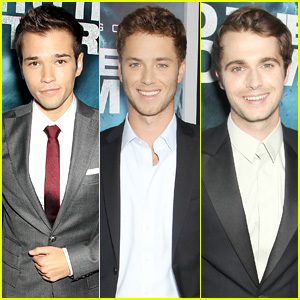 Nathan Kress & Jeremy Sumpter Go 'Into the Storm' in NYC with Max Deacon