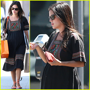 Rachel Bilson Displays Her Baby Bump While Shopping For Supplies!