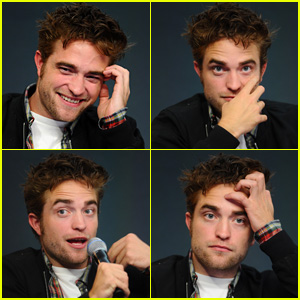 Robert Pattinson Makes the Cutest Facial Expressions at 'The Rover' Apple Store Event