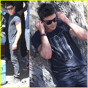 Zac Efron Hangs Out In Tree On 'We Are Your Friends' Set After Michelle Rodriguez Split