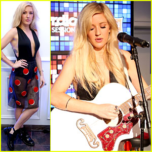 Ellie Goulding Shows Off Some Skin In a Daring Dress at RDIO House!