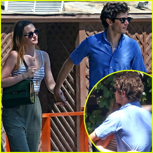 Leighton Meester & Adam Brody Hold Hands, Embrace After Romantic Lunch