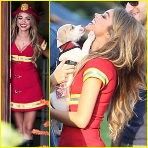 Sarah Hyland is a Hot Firefighter for 'Modern Family' Halloween Episode!