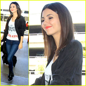 Victoria Justice Jets Out Of Los Angeles After Alleged Nude Pics Leak