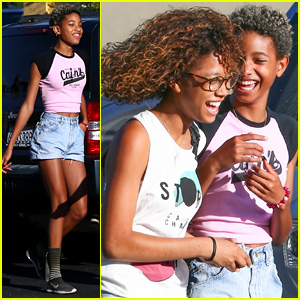 Willow Smith Can't Stop Laughing at Lunch