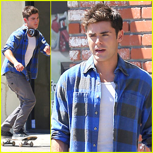 Zac Efron Skateboards His Way To ‘We Are Your Friends’ Set | Zac Efron ...