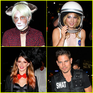 Chris Colfer & Emily Bett Rickards Rock Halloween with Their Amazing Costumes!