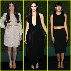 Hailee Steinfeld & Emmy Rossum Wow at Michael Kors Party: Photo 3210452, Abigail Spencer, Alison Brie, Amber Valletta, Aubrey Plaza, Emmy Rossum,  Hailee Steinfeld, Hannah Simone, Zoe Kravitz Photos