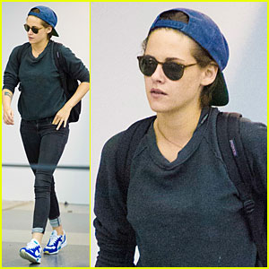Kristen Stewart jets to New York and keeps a low profile in baseball cap  and sunglasses