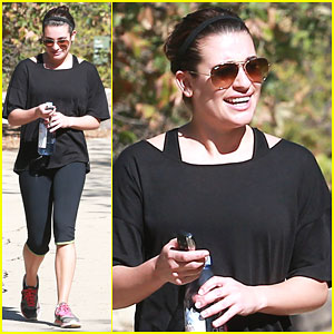 Lea Michele Has Another Happy & Healthy Hike