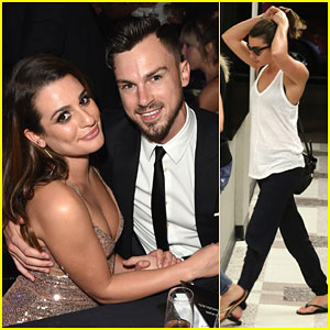 Lea Michele Makes Her First Red Carpet Appearance with Matthew Paetz