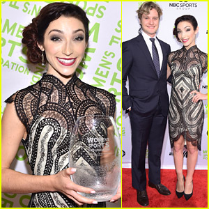 Meryl Davis Honored As Sportswoman Of The Year at Salute To Women Awards 2014!