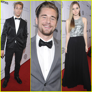 Austin North & Luke Benward Suit Up For The Unlikely Heroes Dinner & Gala