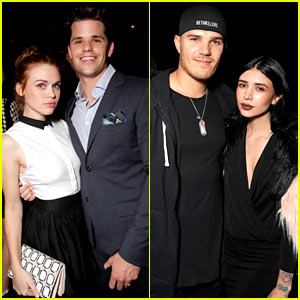 Holland Roden & Max Carver Couple Up at Just Jared's Homecoming Dance!