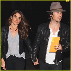 Nikki Reed & Ian Somerhalder Wear Matching Leather On Their Lakers Date 