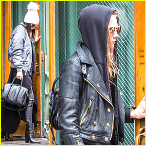 Kendall Jenner & Cara Delevingne Try to Go Unnoticed After Visiting