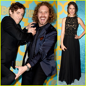 Amanda Crew & 'Silicon Valley' Boys Hit HBO's Golden Globes After Party 2015!