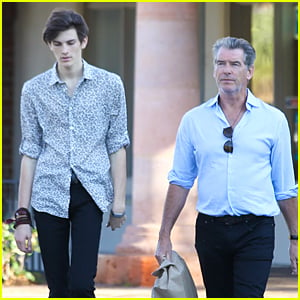 Dylan Brosnan Looks Very Tall Next to Dad Pierce on 18th Birthday