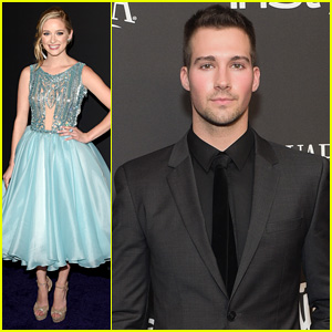 James Maslow & Greer Grammer Step Out for Post-Globe Parties!