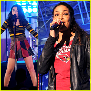 Jordin Sparks Is Chic Even When Wearing Glasses! | 2015 Super Bowl ...