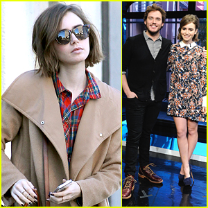 Lily Collins Runs Errands After Promoting 'Love Rosie' With Sam Claflin