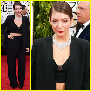 Lorde Bares Some Midriff at Golden Globes 2015 | 2015 Golden Globes ...