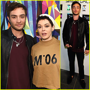 Ed Westwick Is the Coolest Guy at Pieces of Heaven Art Auction