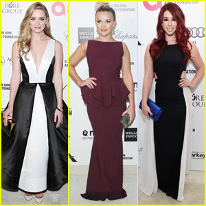 Greer Grammer & Emily Osment Party it Up After Oscars 2015