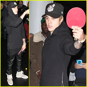 Justin Bieber Makes Ping Pong Look Easy (Video)