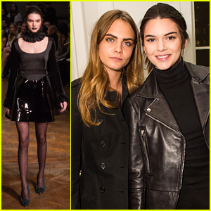 Kendall Jenner Gets Support From Pal Cara Delevinge at London Fashion Week
