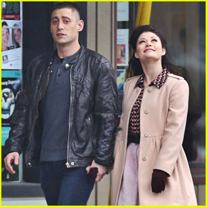 Michael Socha Holds Hands With Emilie de Ravin on 'Once Upon A Time' Set