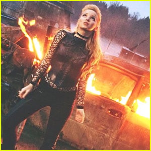 Dove Cameron & Ryan McCartan Set Fire To 'Monsterville' Set On Last Day