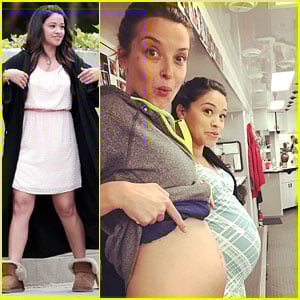 Gina Rodriguez Has A Baby Bump-off With Emily Baldoni | Brett Dier