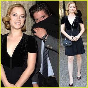 Levy Brings Boyfriend Thomas McDonell To Miu Miu Show During Paris Fashion Week | Jane Levy, Thomas McDonell | Just Jared Jr.