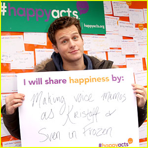Jonathan Groff is Spreading His Happiness With 'Frozen' Voice Memos