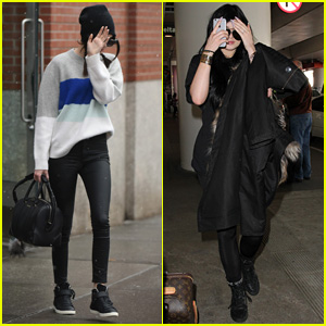 Kendall & Kylie Jenner Keep It Low-Key While Mom Kris Travels Abroad: Photo  782260, Big Sean, Kanye West, Kendall Jenner, Kris Jenner, Kylie Jenner,  Tyga Pictures