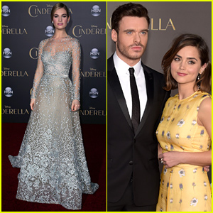 Lily James & Richard Madden Look Ready for a Fairy Tale at 'Cinderella' Premiere!