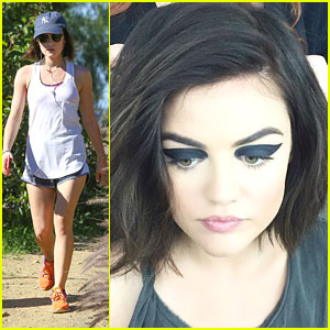 Lucy Hale Hits The Trails Before Fun Friday Photo Shoot - See All The Pics!