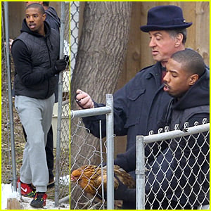 Michael B. Jordan Tries to Catch Chicken Under Good Time For 'Creed'