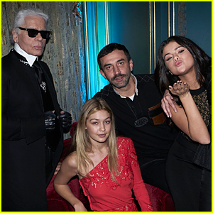 Selena Gomez & Gigi Hadid Party In Style at CR Fashion Book Issue 6 Party