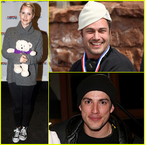 'Vampire Diaries' Reunion! Taylor Kinney, Michael Trevino, & Claire Holt Ski for a Good Cause!