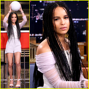 Zoe Kravitz Plays Giant Beer Pong on 'The Tonight Show' - Watch Here!
